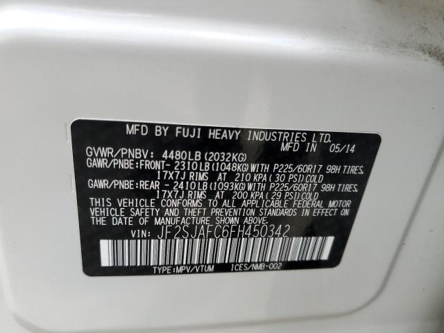 JF2SJAFC6FH450342 Subaru Forester 2.5i Premium
