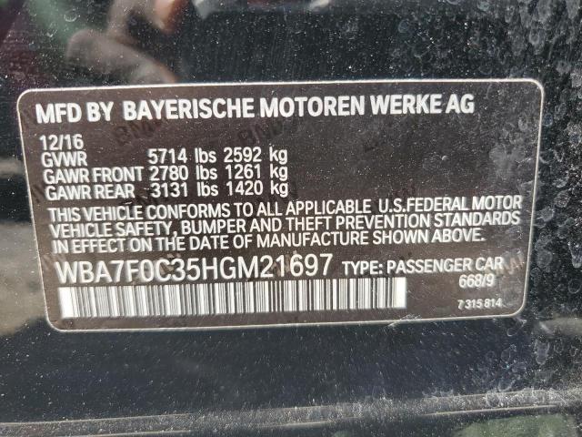 WBA7F0C35HGM21697 BMW 750 I