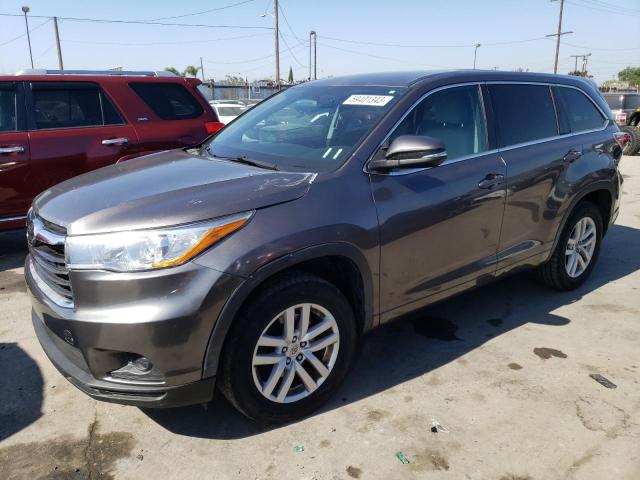 VIN 5TDZKRFHXES018318 2014 Toyota Highlander, LE no.1