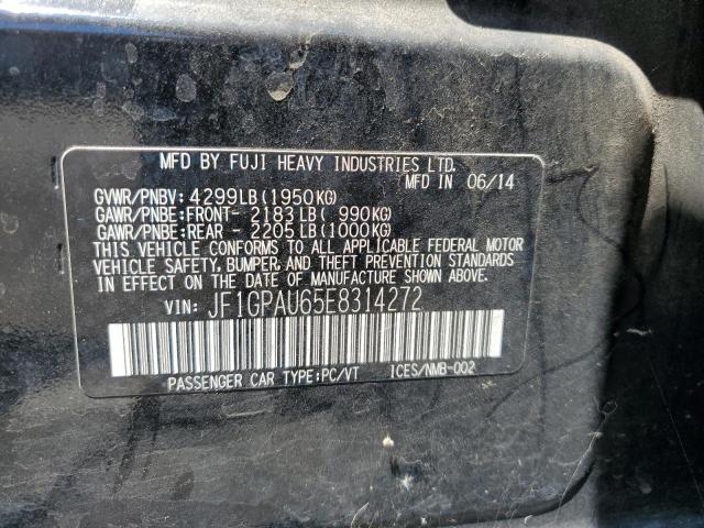 JF1GPAU65E8314272 Subaru Impreza Sport Limited