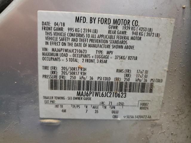 MAJ6P1WL6JC210623 Ford Ecosport Titanium