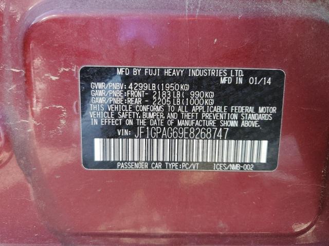JF1GPAG69E8268747 Subaru Impreza Limited