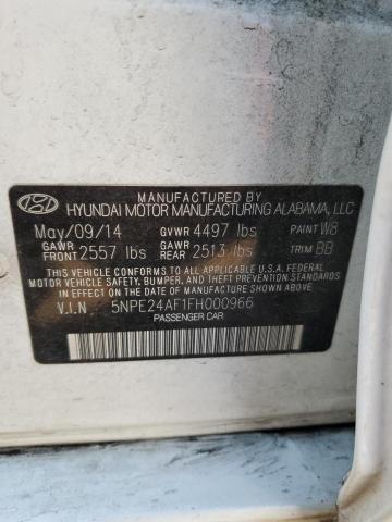 5NPE24AF1FH000966 Hyundai SONATA SE