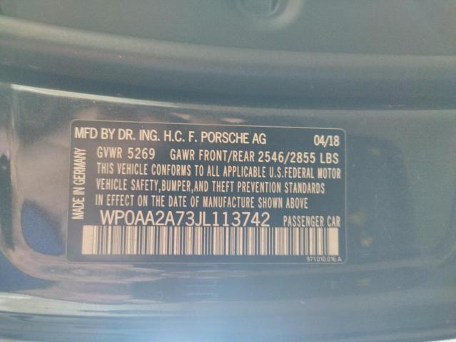 WP0AA2A73JL113742 Porsche PANAMERA 4