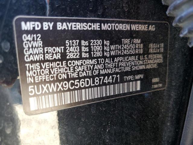 VIN 5UXWX9C56DL874471 2013 BMW X3, Xdrive28I no.12