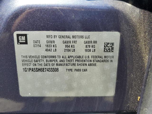 1G1PA5SH6E7433308 Chevrolet CRUZE LS