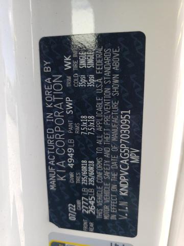 KNDPVCAG5P7030951 KIA Sportage Ex