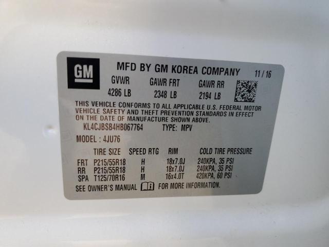 KL4CJBSB4HB067764 Buick Encore Preferred Ii