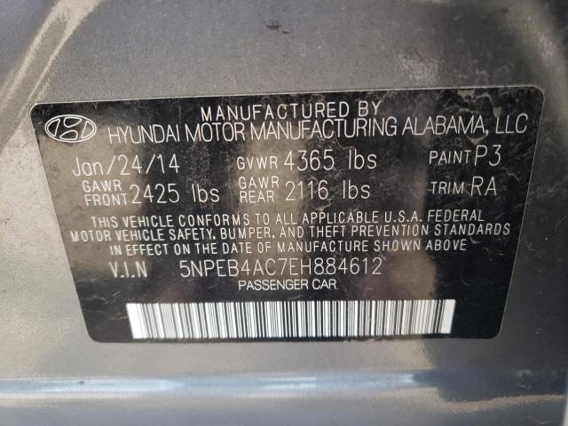 5NPEB4AC7EH884612 | 2014 HYUNDAI SONATA GLS