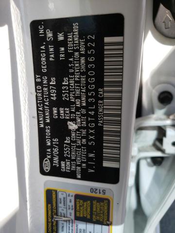 5XXGT4L35GG036522 KIA Optima Lx