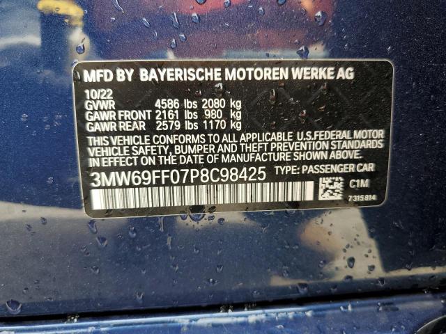 3MW69FF07P8C98425 BMW 330I