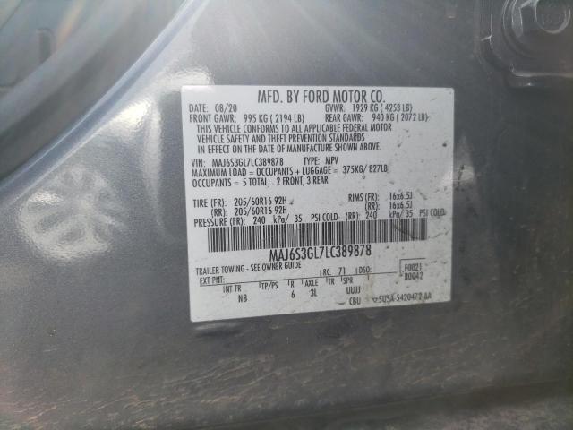 MAJ6S3GL7LC389878 Ford Ecosport Se