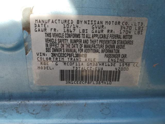 3N1CE2CP8FL389410 Nissan Versa Note S