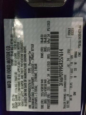 3FA6P0T99GR357614 Ford FUSION SE