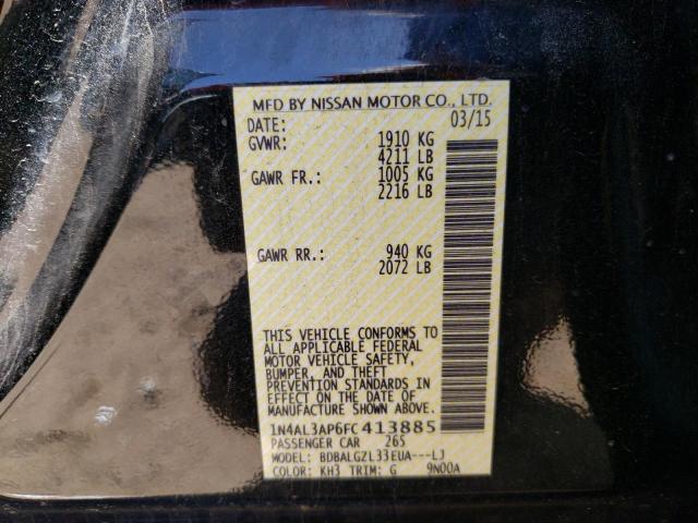 1N4AL3AP6FC413885 Nissan ALTIMA 2.5