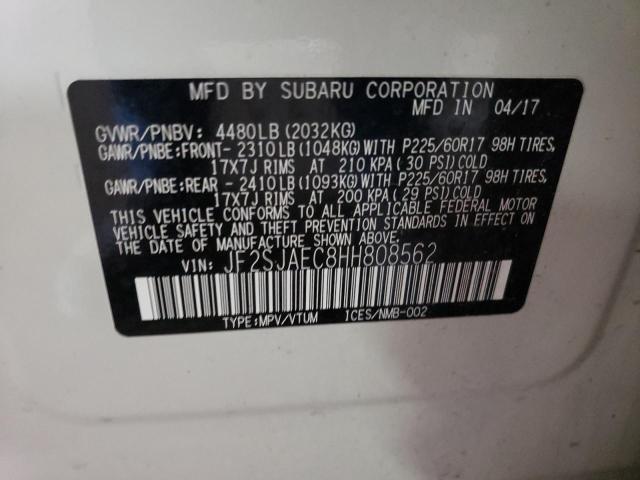 JF2SJAEC8HH808562 Subaru Forester 2.5i Premium