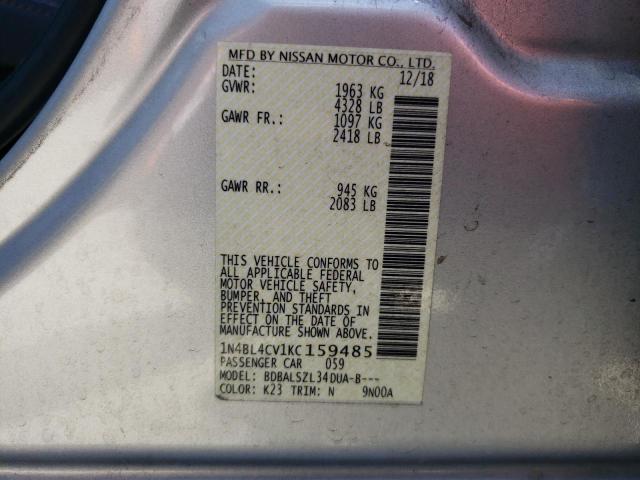 1N4BL4CV1KC159485 Nissan ALTIMA SR