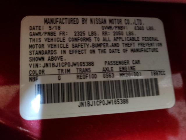JN1BJ1CP0JW165388 Nissan Rogue Sport S