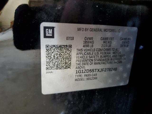1G1ZD5STXJF278248 Chevrolet MALIBU LT