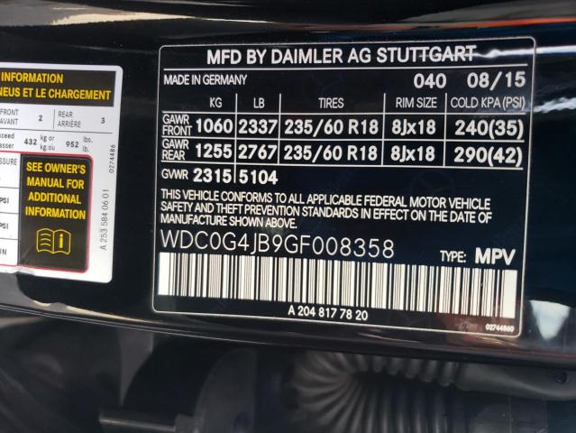 WDC0G4JB9GF008358 Mercedes-Benz GLC 300