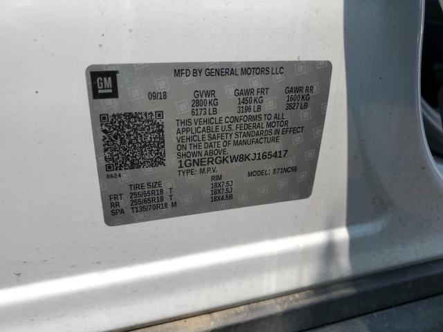 2019 CHEVROLET TRAVERSE L - 1GNERGKW8KJ165417