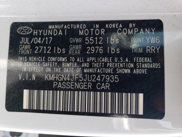 2018 GENESIS G80 ULTIMA - KMHGN4JF5JU247935