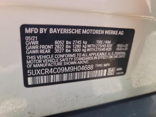 5UXCR4C09M9H04688 BMW X5 Sdrive 40i
