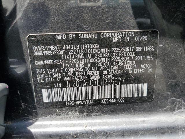 JF2GTAEC7LH235677 Subaru Crosstrek Premium
