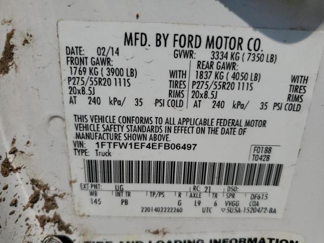 1FTFW1EF4EFB06497 | 2014 FORD F150 SUPER