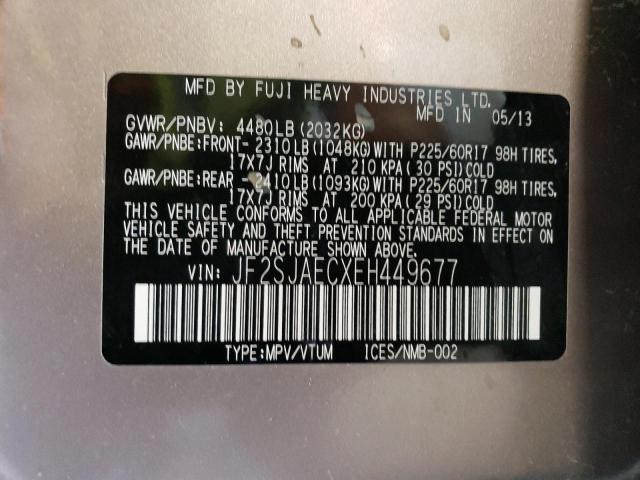 JF2SJAECXEH449677 Subaru Forester 2.5i Premium