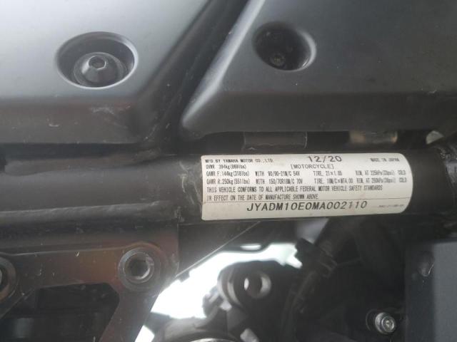 2021 YAMAHA XTZ690 JYADM10E0MA002110
