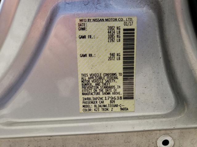 1N4BL3AP2HC179638 Nissan Altima 3.5sl