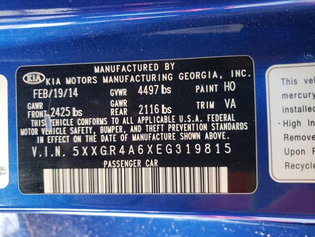 5XXGR4A6XEG319815 KIA OPTIMA SX