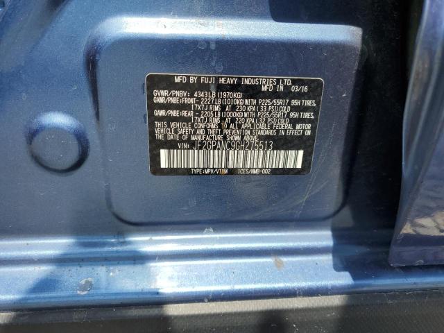 JF2GPANC9GH275513 Subaru Crosstrek Limited