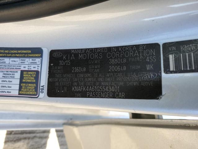 KNAFK4A61G5543401 KIA FORTE LX
