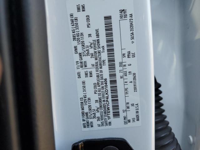 1FTEW1CP4LKD10406 Ford F150 Supercrew