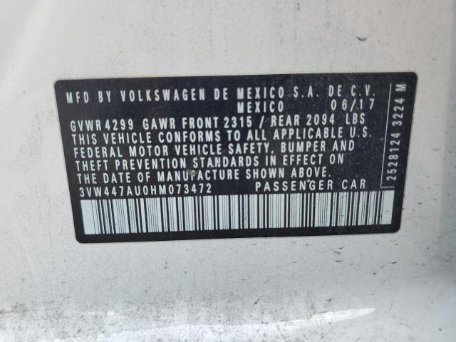 2017 VOLKSWAGEN GTI S/SE - 3VW447AU0HM073472