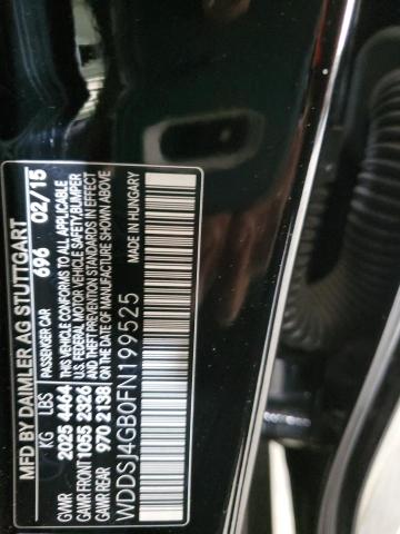 WDDSJ4GB0FN199525 Mercedes-Benz CLA 250 4MATIC