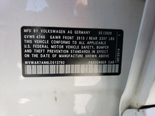 2020 VOLKSWAGEN ARTEON SE - WVWAR7AN6LE013792