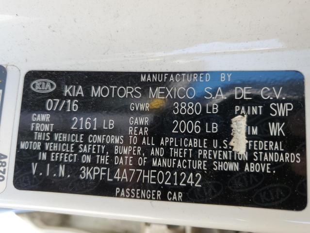 3KPFL4A77HE021242 KIA FORTE LX