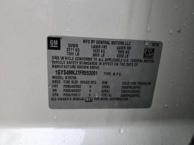 2015 CADILLAC ESCALADE L - 1GYS4MKJ7FR553091