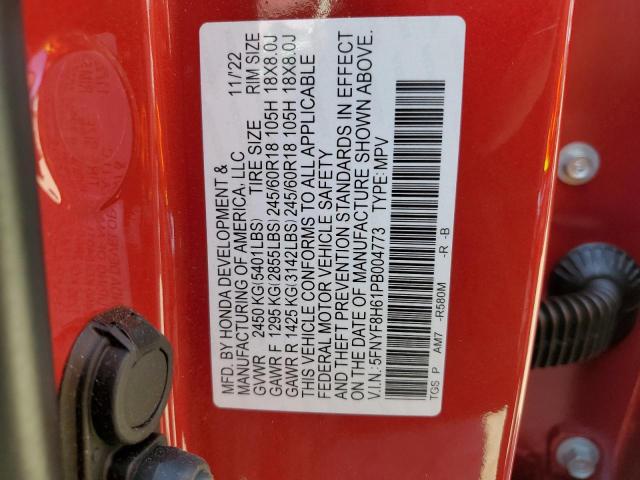 5FNYF8H61PB004773 Honda Passport Trail Sport