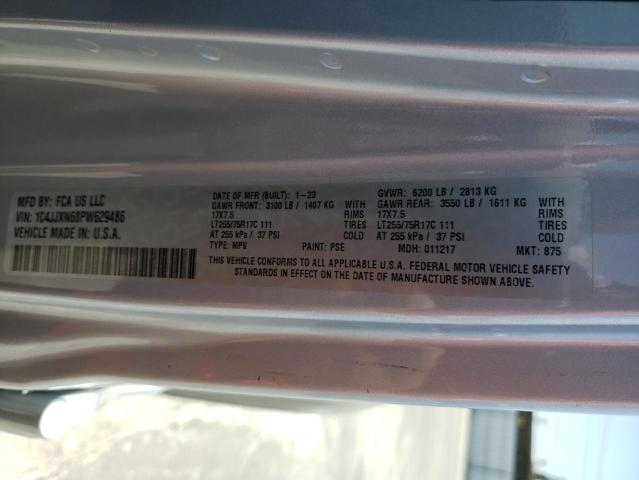 2023 JEEP WRANGLER 4 1C4JJXN68PW629486