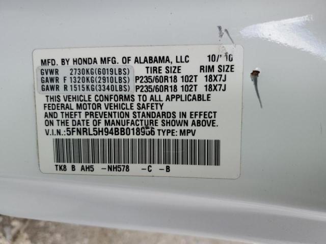 5FNRL5H94BB018956 2011 HONDA ODYSSEY - Image 13