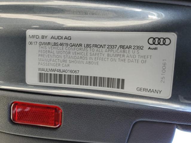 WAULMAF48JA016067 2018 AUDI A4, photo no. 12