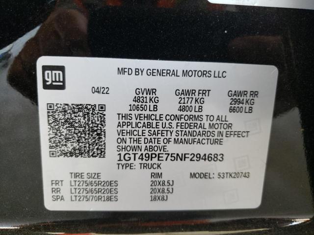1GT49PE75NF294683 GMC Sierra K2500 At4