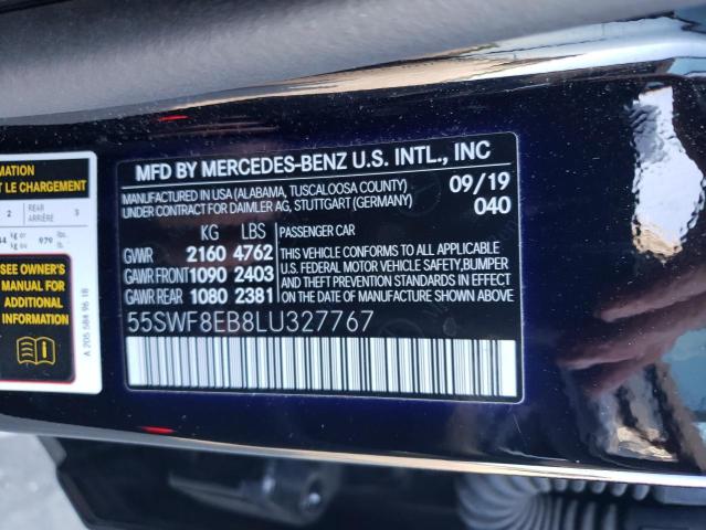 55SWF8EB8LU327767 2020 MERCEDES-BENZ C-CLASS, photo no. 12