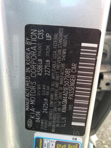 KNAGM4AD1E5071081 KIA OPTIMA HYBRID