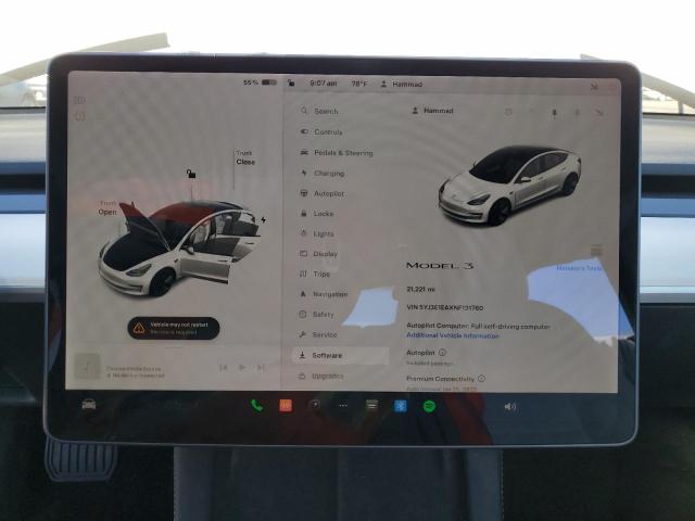 5YJ3E1EAXNF131760 Tesla MODEL 3