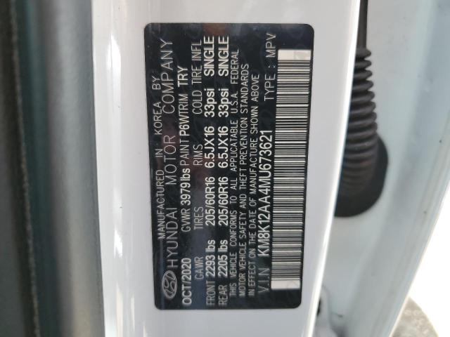 KM8K12AA4MU673621 Hyundai Kona Se